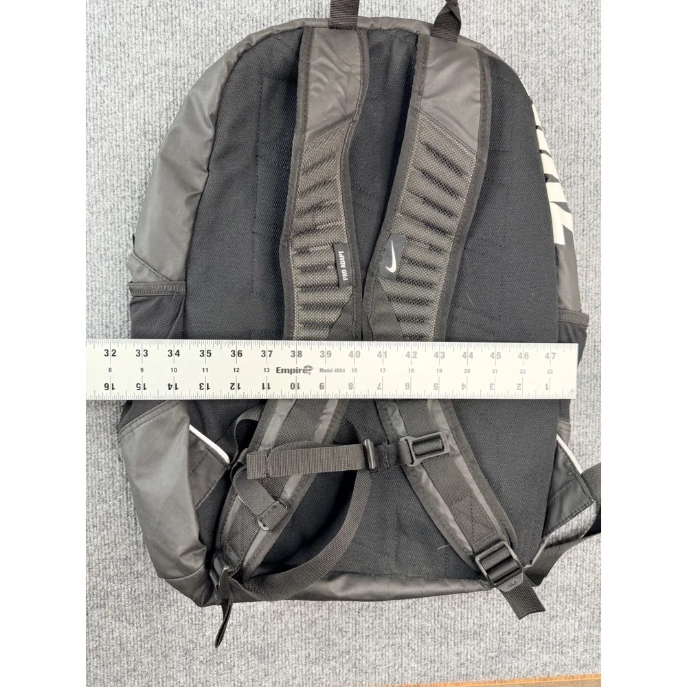 Nike Pro Adapt‎ Backpack Black White Swoosh Travel School Gym Bag Polyester